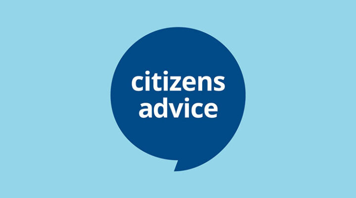 Citizens Advice logo on a light blue background
