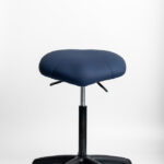 Ergochair Zenki Sit-Stand stool in navy upholstery, front view