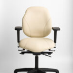 Ergochair Adapt 200 ergonomic chair in cream upholstery, front view